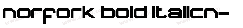 norfork bold italicn字体转换